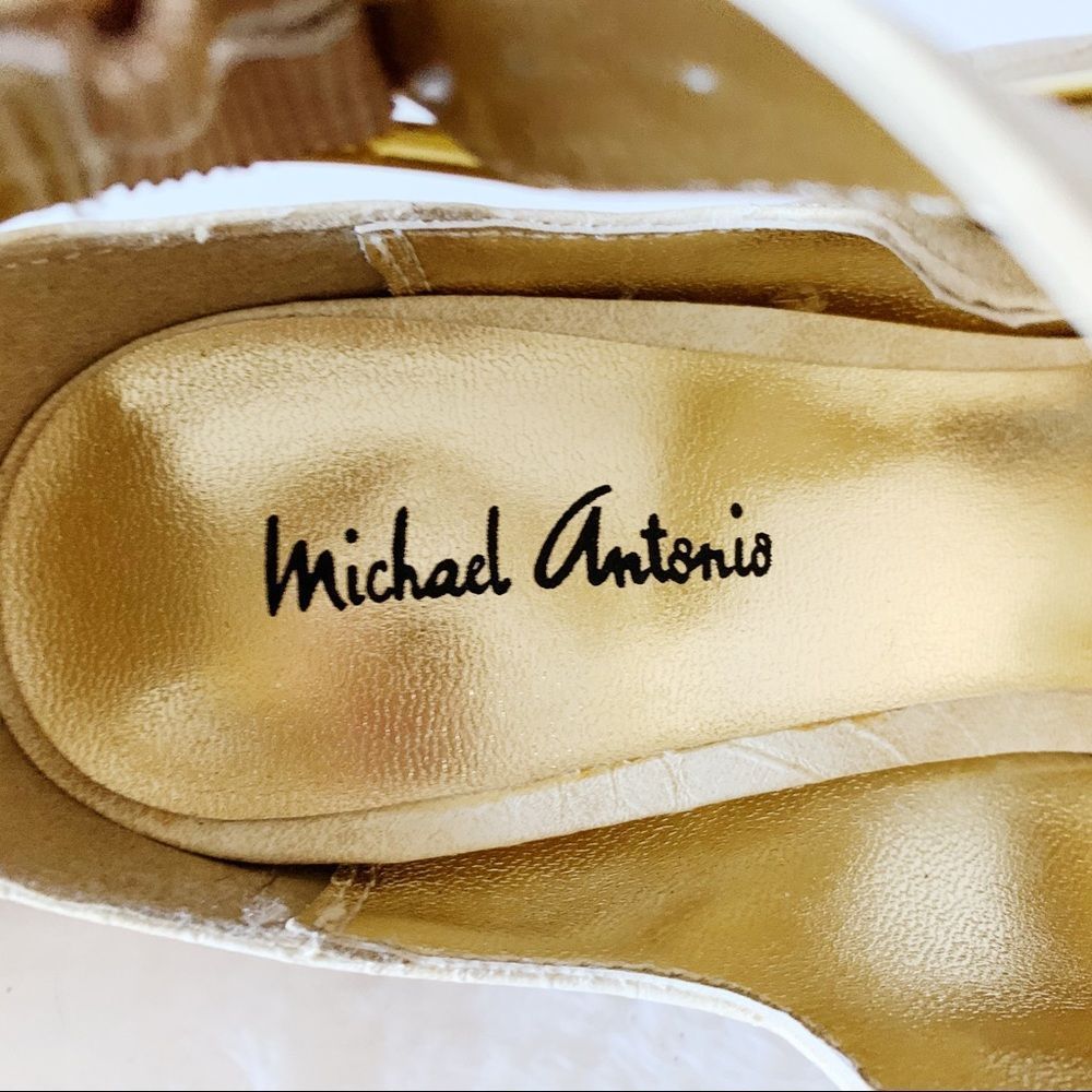 🍀 Mix & Match 4/$60 🍀 Michael Antonio “Tinsley” Cream heels - Picture 10 of 12